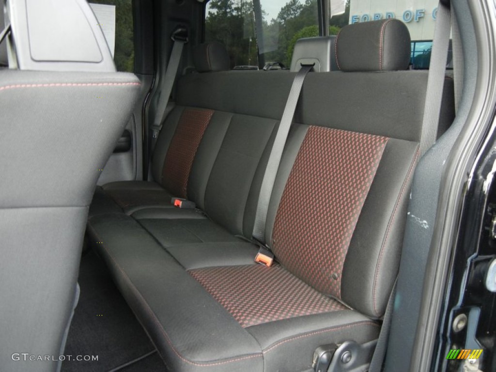 Black/Red Interior 2007 Ford F150 FX2 Sport SuperCab Photo #55147040
