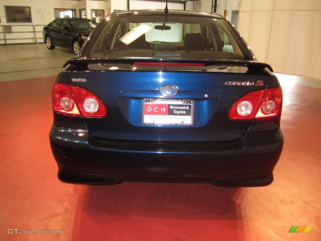 2006 Corolla S - Indigo Ink Pearl / Dark Charcoal photo #5