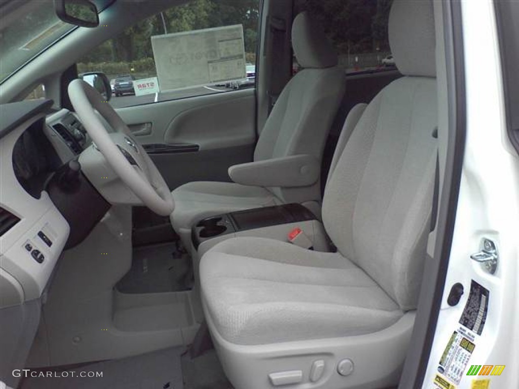 Light Gray Interior 2012 Toyota Sienna LE Photo #55147760