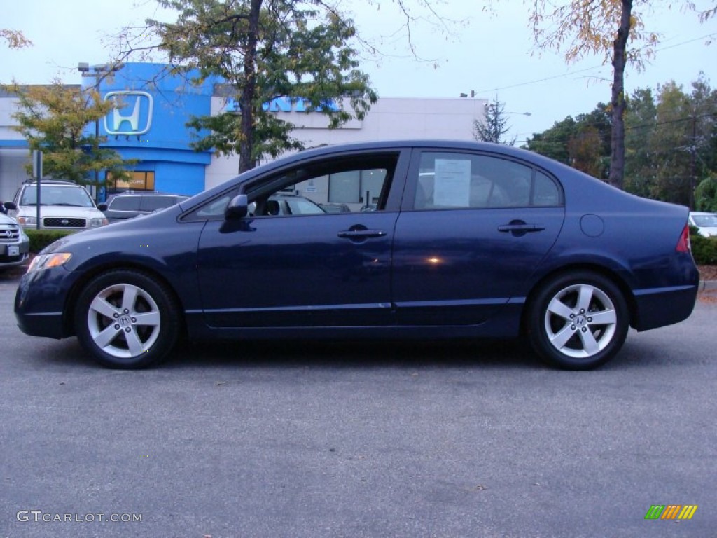 2007 Civic EX Sedan - Royal Blue Pearl / Gray photo #1