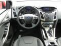 Charcoal Black Leather 2012 Ford Focus SEL 5-Door Dashboard