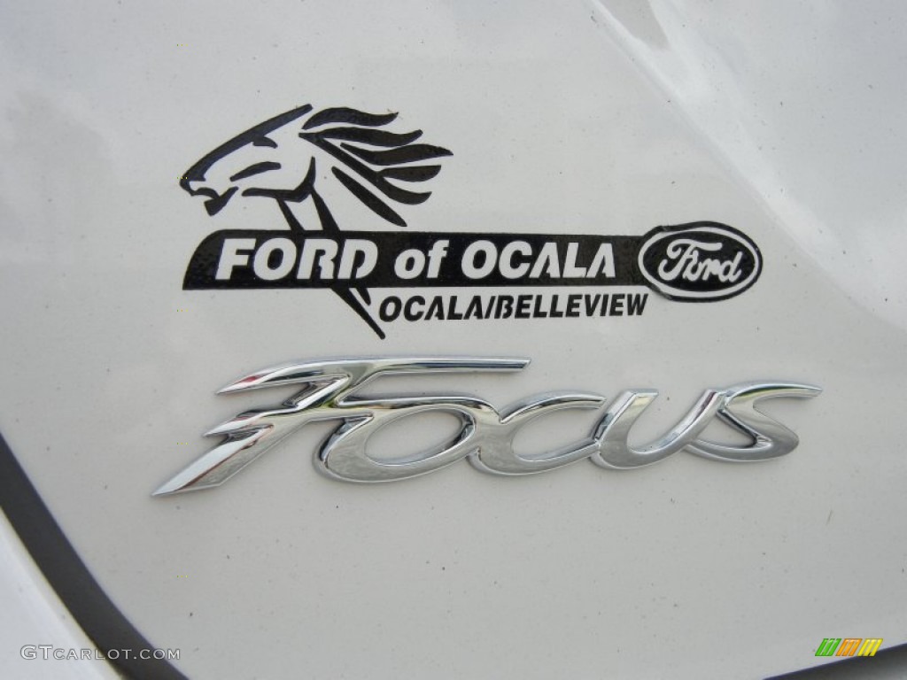 2012 Focus SEL Sedan - White Platinum Tricoat Metallic / Stone photo #4