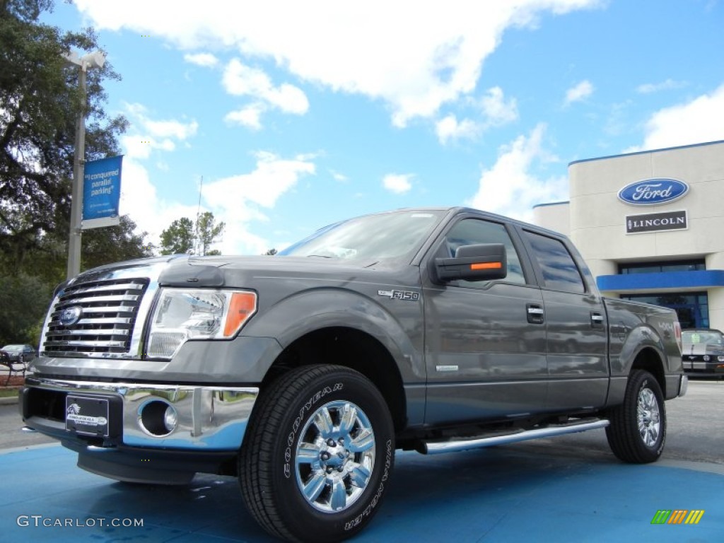 2011 F150 XLT SuperCrew 4x4 - Sterling Grey Metallic / Steel Gray photo #1