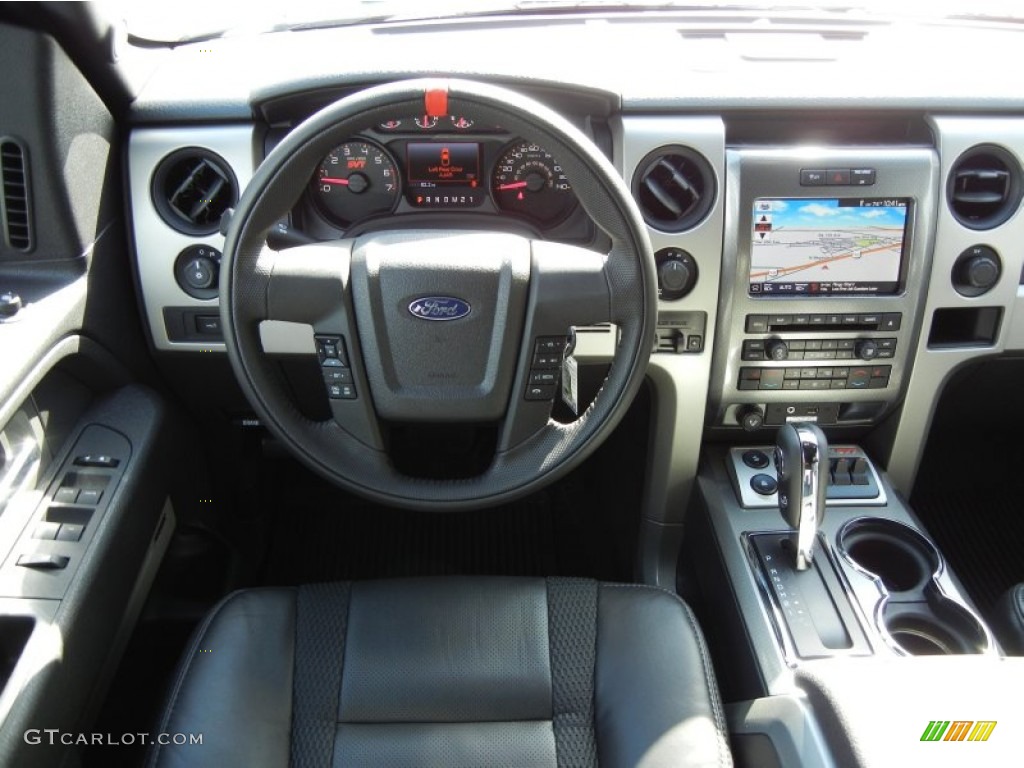 2011 Ford F150 SVT Raptor SuperCrew 4x4 Raptor Black Dashboard Photo #55149331