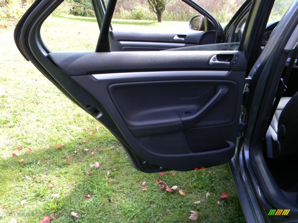 2009 Volkswagen Jetta Wolfsburg Edition Sedan Anthracite Door Panel Photo #55149767