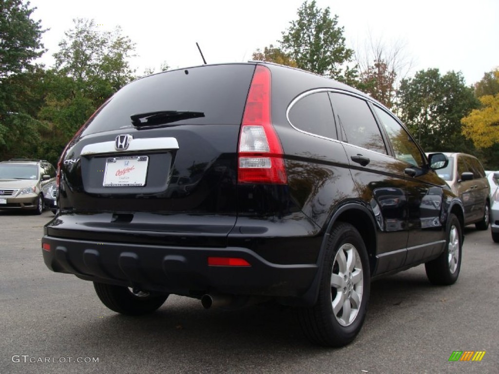 2008 CR-V EX 4WD - Nighthawk Black Pearl / Black photo #8