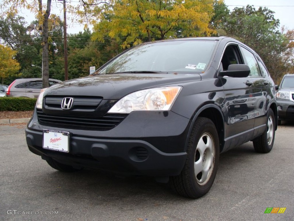 2008 CR-V LX 4WD - Nighthawk Black Pearl / Black photo #4