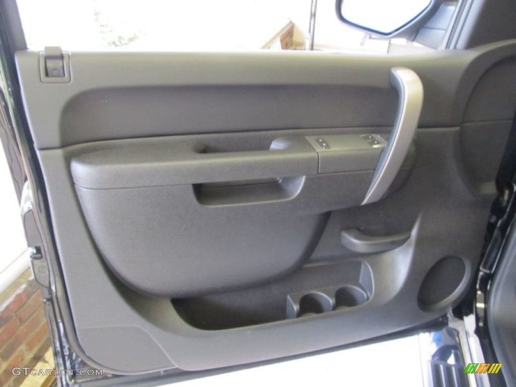 2011 Chevrolet Silverado 1500 LT Regular Cab 4x4 Ebony Door Panel Photo #55151513
