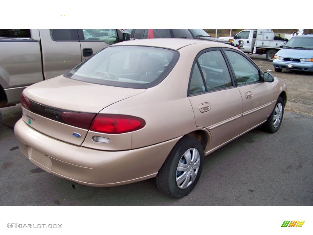 1997 Escort LX Sedan - Mocha Frost Metallic / Saddle photo #3