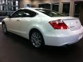 2009 White Diamond Pearl Honda Accord EX-L V6 Coupe  photo #4