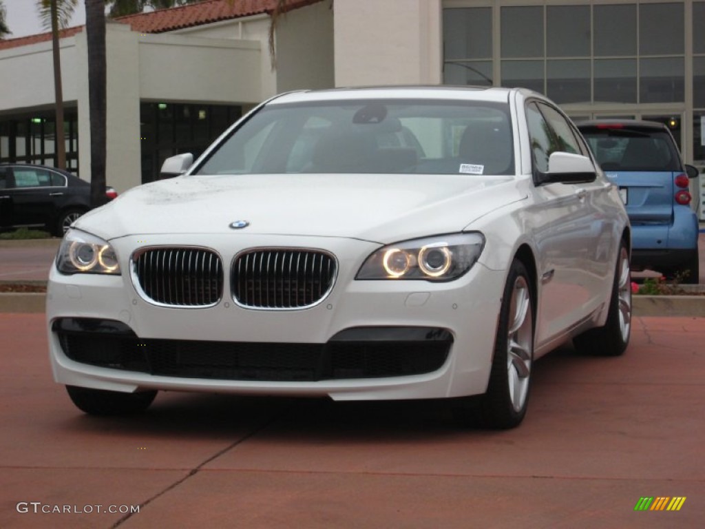 2012 7 Series 750Li Sedan - Alpine White / Saddle/Black photo #1