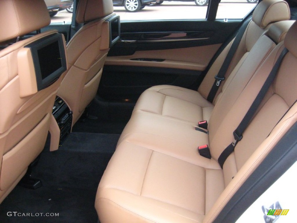 Saddle/Black Interior 2012 BMW 7 Series 750Li Sedan Photo #55154157