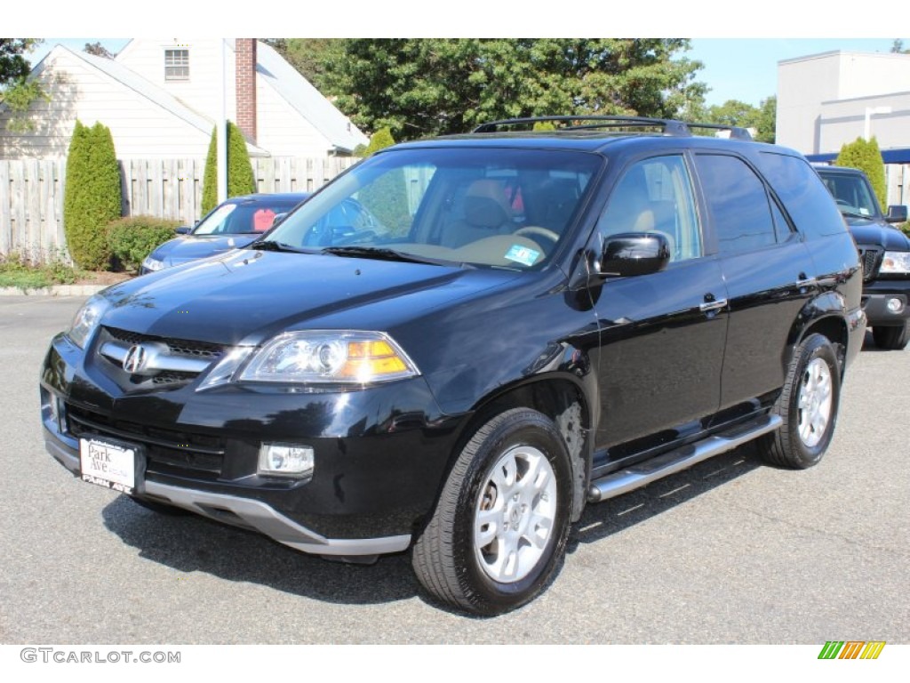 2004 MDX Touring - Nighthawk Black Pearl / Natural Brown photo #7