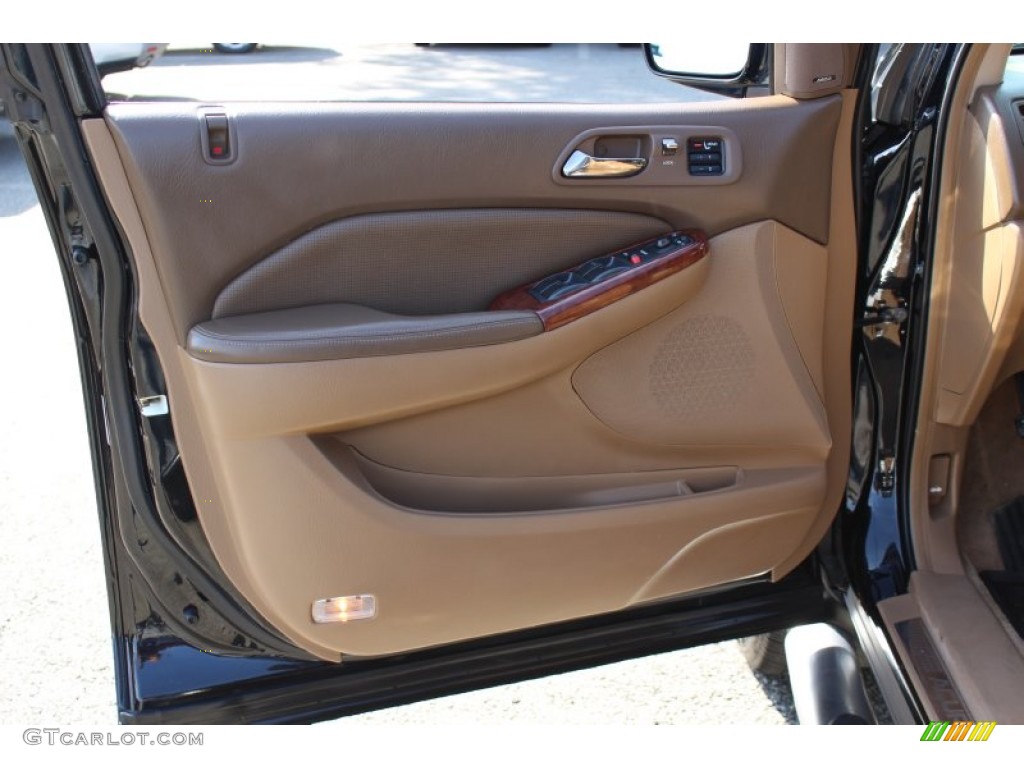 2004 Acura MDX Touring Natural Brown Door Panel Photo #55154333