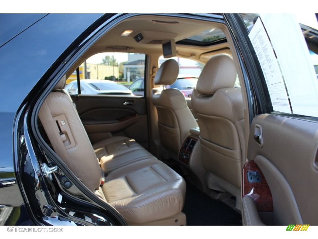 2004 MDX Touring - Nighthawk Black Pearl / Natural Brown photo #24