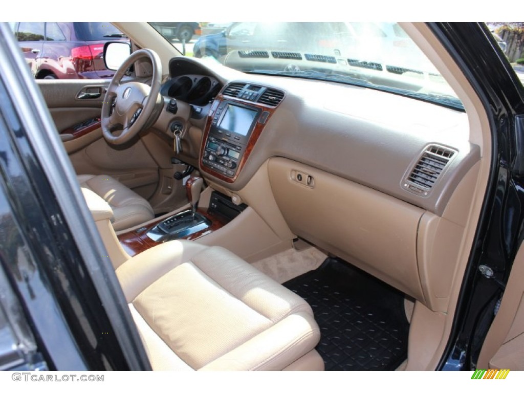 2004 MDX Touring - Nighthawk Black Pearl / Natural Brown photo #27
