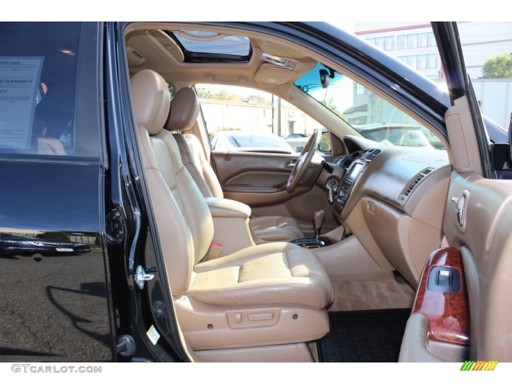 2004 MDX Touring - Nighthawk Black Pearl / Natural Brown photo #28