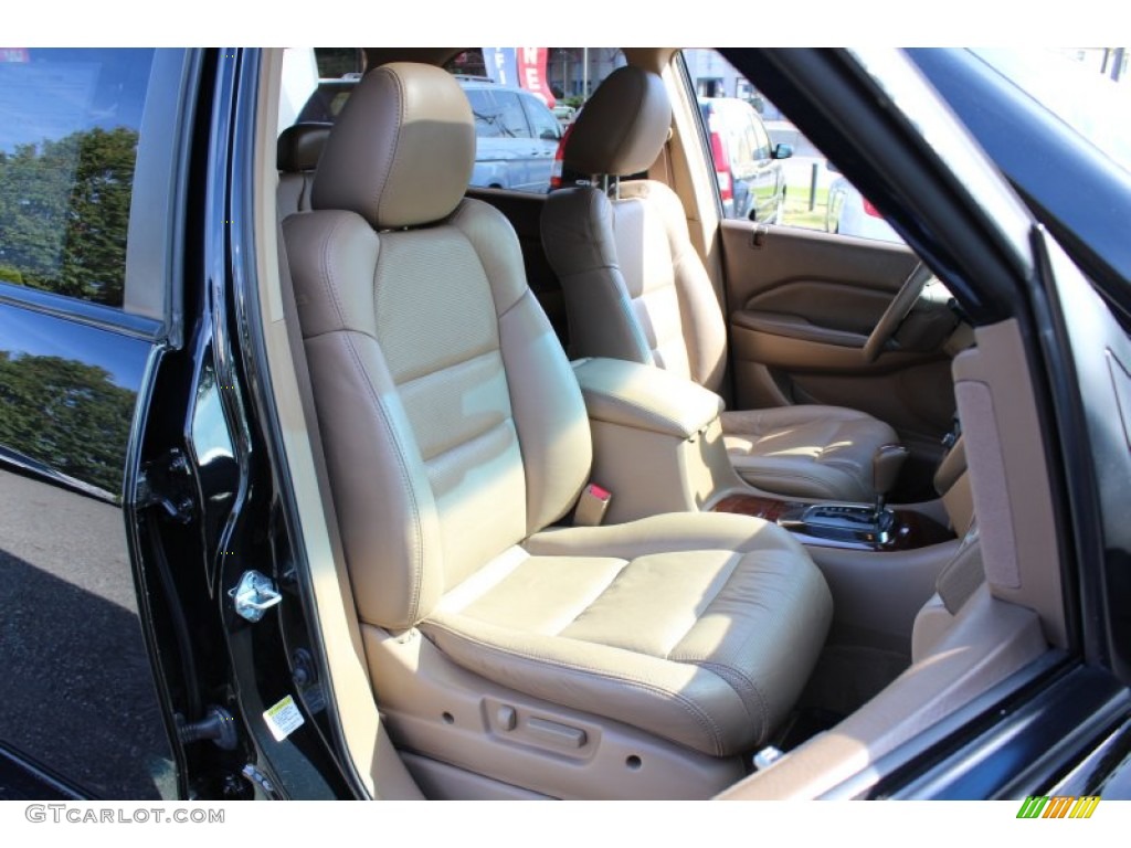2004 MDX Touring - Nighthawk Black Pearl / Natural Brown photo #29