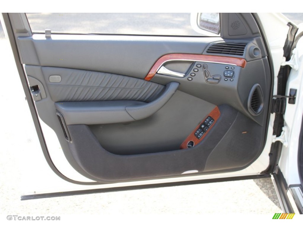 2006 Mercedes-Benz S 350 Sedan Charcoal Door Panel Photo #55154633