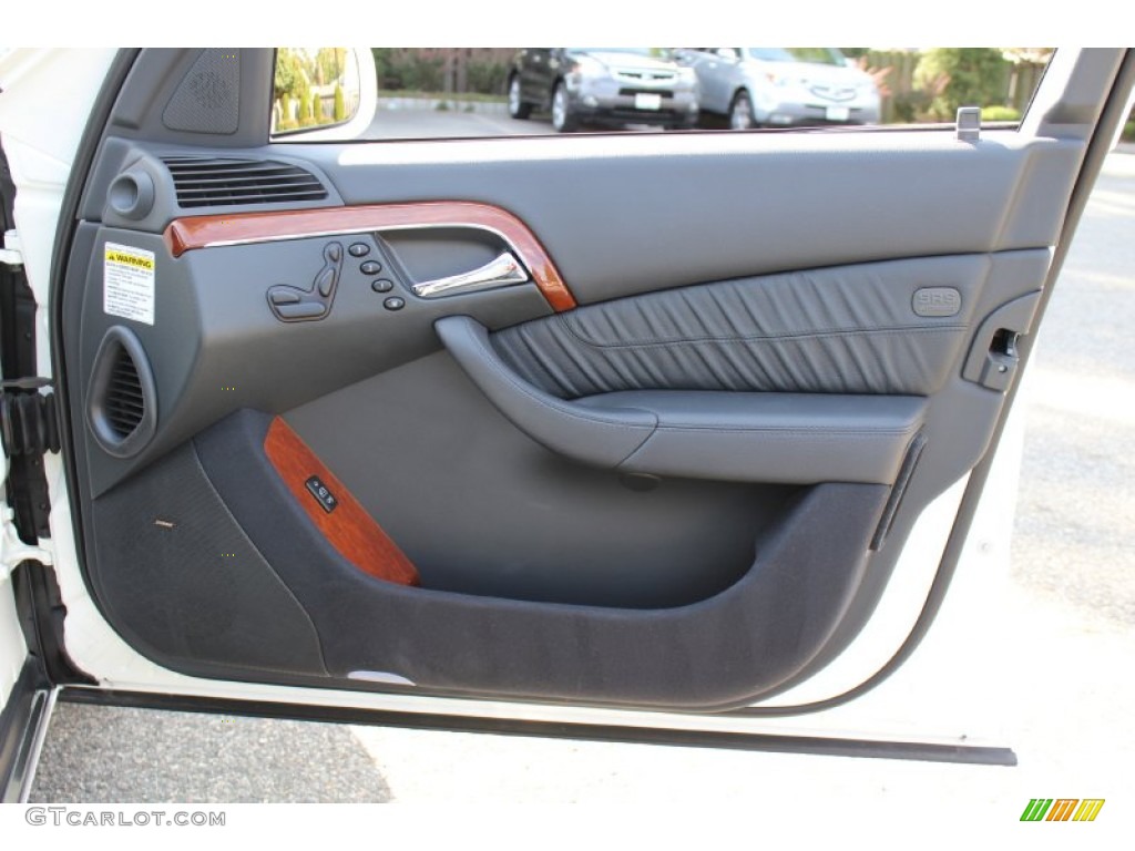 2006 Mercedes-Benz S 350 Sedan Charcoal Door Panel Photo #55154792