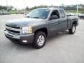 2011 Steel Green Metallic Chevrolet Silverado 1500 LT Extended Cab 4x4  photo #11