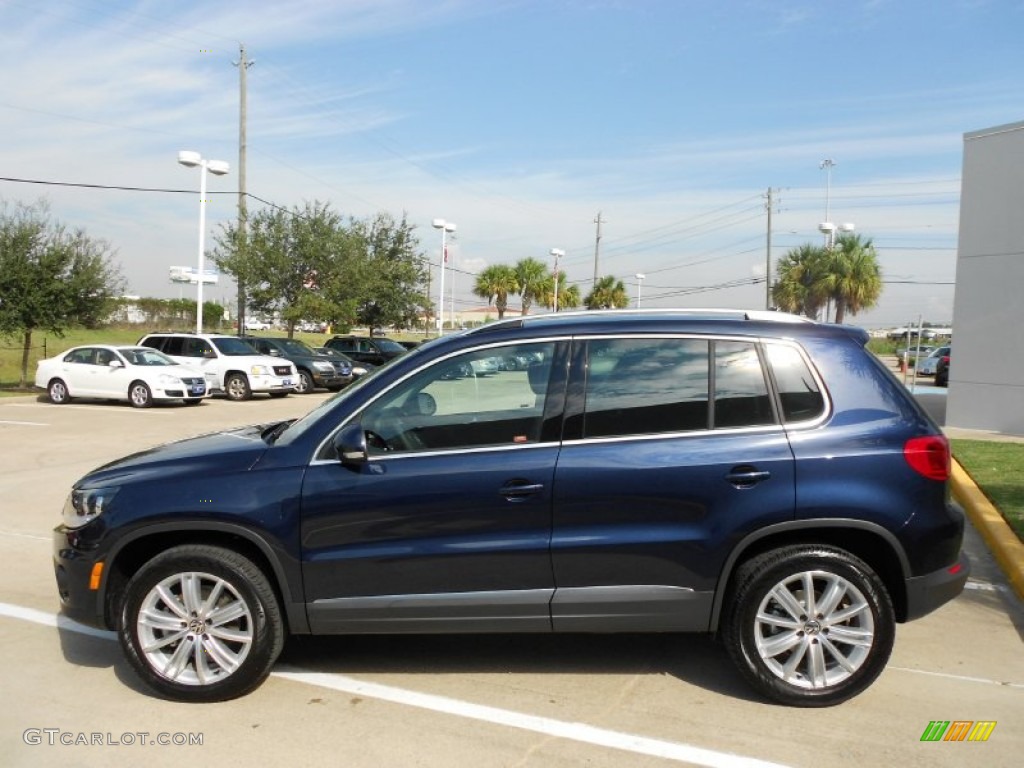 Night Blue Metallic 2012 Volkswagen Tiguan SE Exterior Photo #55154927