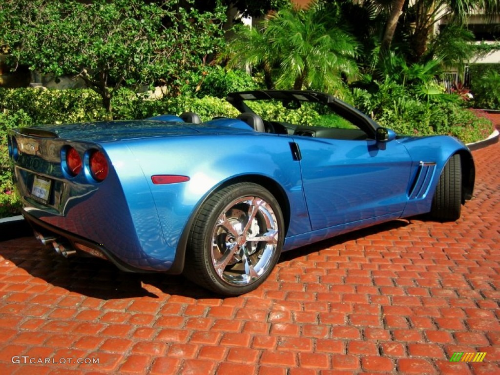 Jetstream Blue Metallic 2010 Chevrolet Corvette Grand Sport Convertible Exterior Photo #55155974