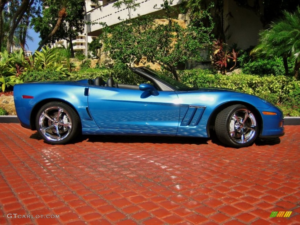 Jetstream Blue Metallic 2010 Chevrolet Corvette Grand Sport Convertible Exterior Photo #55155983
