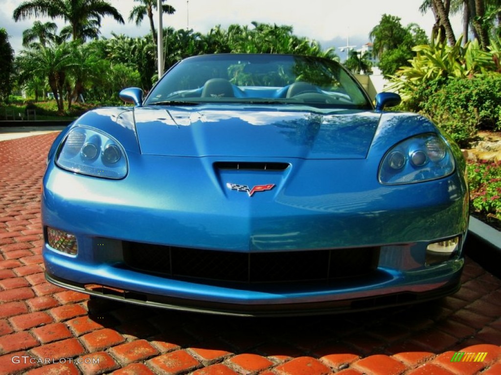 Jetstream Blue Metallic 2010 Chevrolet Corvette Grand Sport Convertible Exterior Photo #55156001