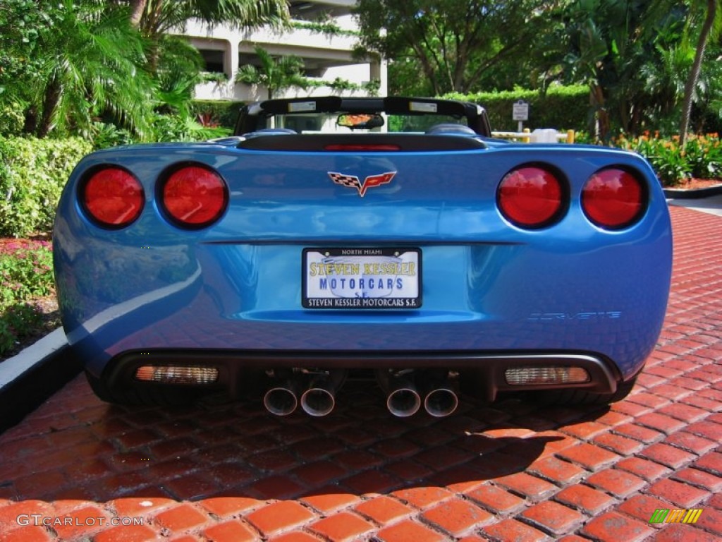 2010 Corvette Grand Sport Convertible - Jetstream Blue Metallic / Titanium Gray photo #8