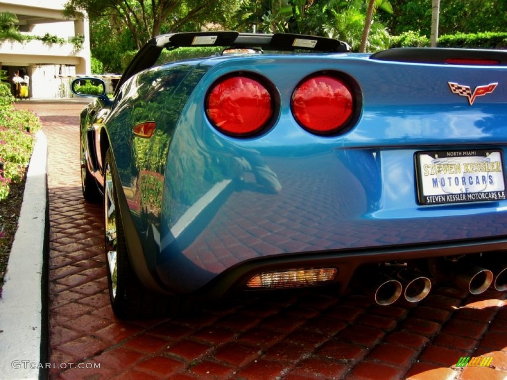 2010 Corvette Grand Sport Convertible - Jetstream Blue Metallic / Titanium Gray photo #11