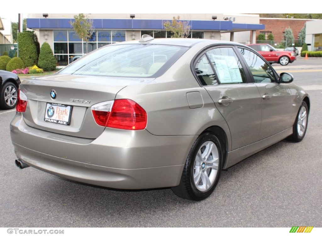 2008 3 Series 328xi Sedan - Platinum Bronze Metallic / Beige photo #5