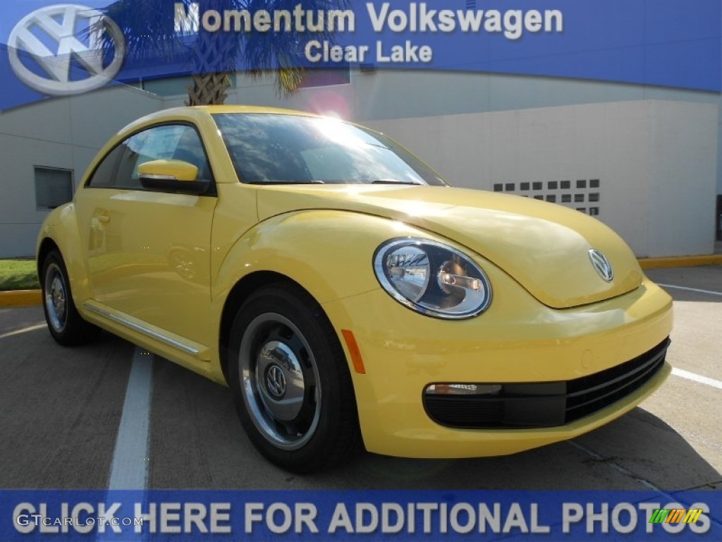Saturn Yellow Volkswagen Beetle