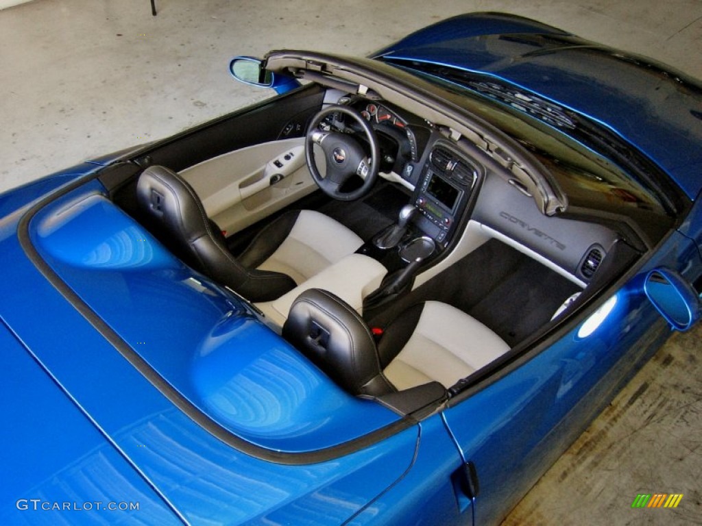 2010 Corvette Grand Sport Convertible - Jetstream Blue Metallic / Titanium Gray photo #31