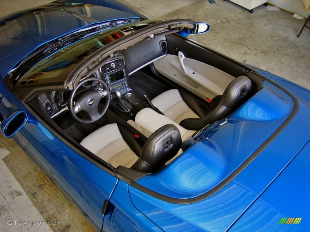 2010 Corvette Grand Sport Convertible - Jetstream Blue Metallic / Titanium Gray photo #33