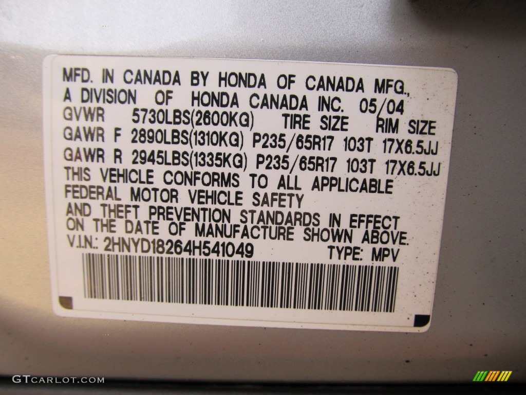 2004 MDX  - Starlight Silver Metallic / Ebony photo #28