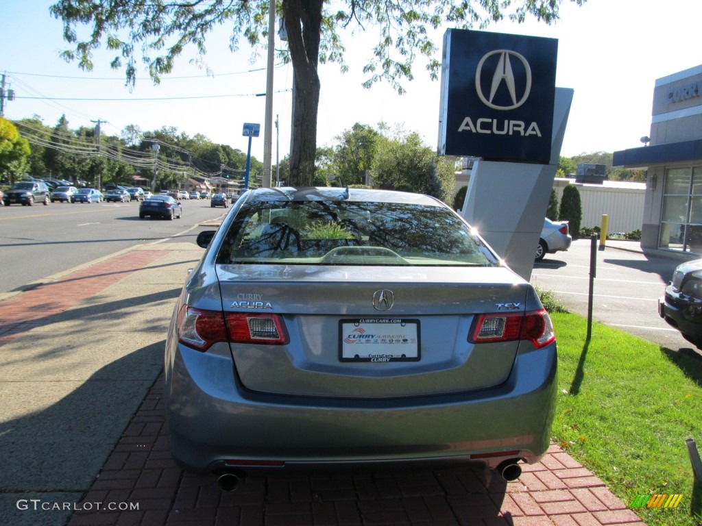 2009 TSX Sedan - Glacier Blue Metallic / Ebony photo #6