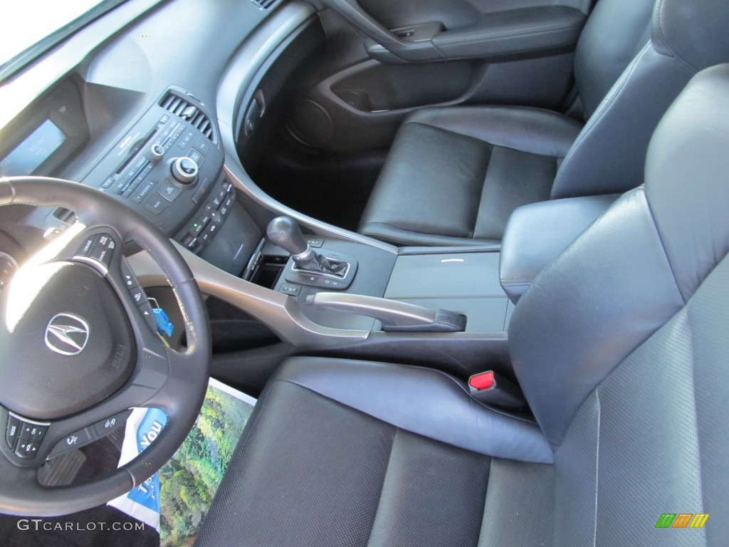 2009 TSX Sedan - Glacier Blue Metallic / Ebony photo #14