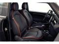 Carbon Black/Championship Red Piping Lounge Leather 2011 Mini Cooper John Cooper Works Clubman Interior Color