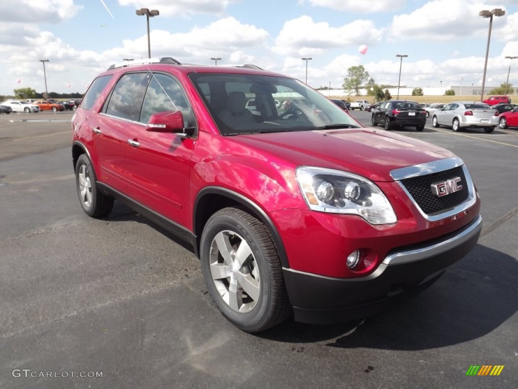 Crystal Red Tintcoat 2012 GMC Acadia SLT Exterior Photo #55158348