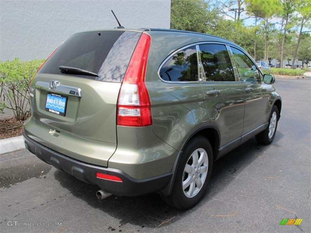 2009 CR-V EX-L - Green Tea Metallic / Ivory photo #3