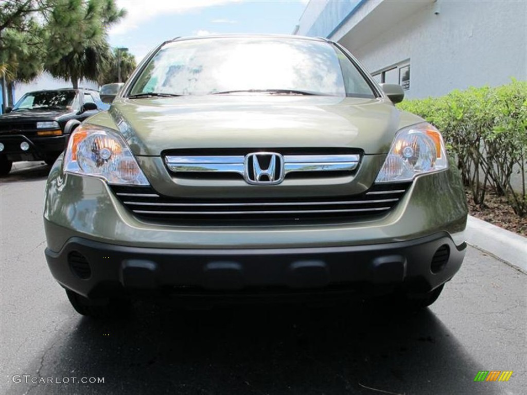 2009 CR-V EX-L - Green Tea Metallic / Ivory photo #8