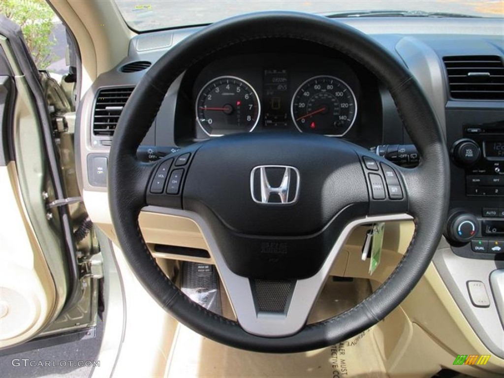 2009 Honda CR-V EX-L Ivory Steering Wheel Photo #55158833