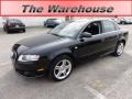 2008 Brilliant Black Audi A4 2.0T quattro S-Line Sedan  photo #1