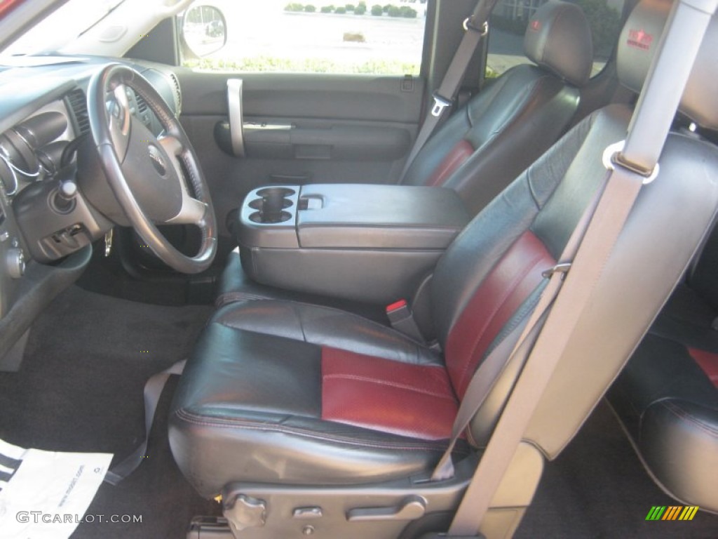 Texas Edition Black Red Interior 2009 Gmc Sierra 1500 Slt