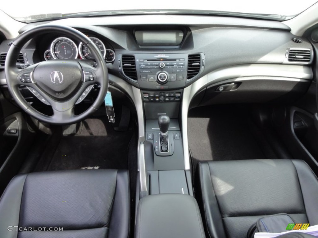 2010 Acura TSX Sedan Ebony Dashboard Photo #55160552