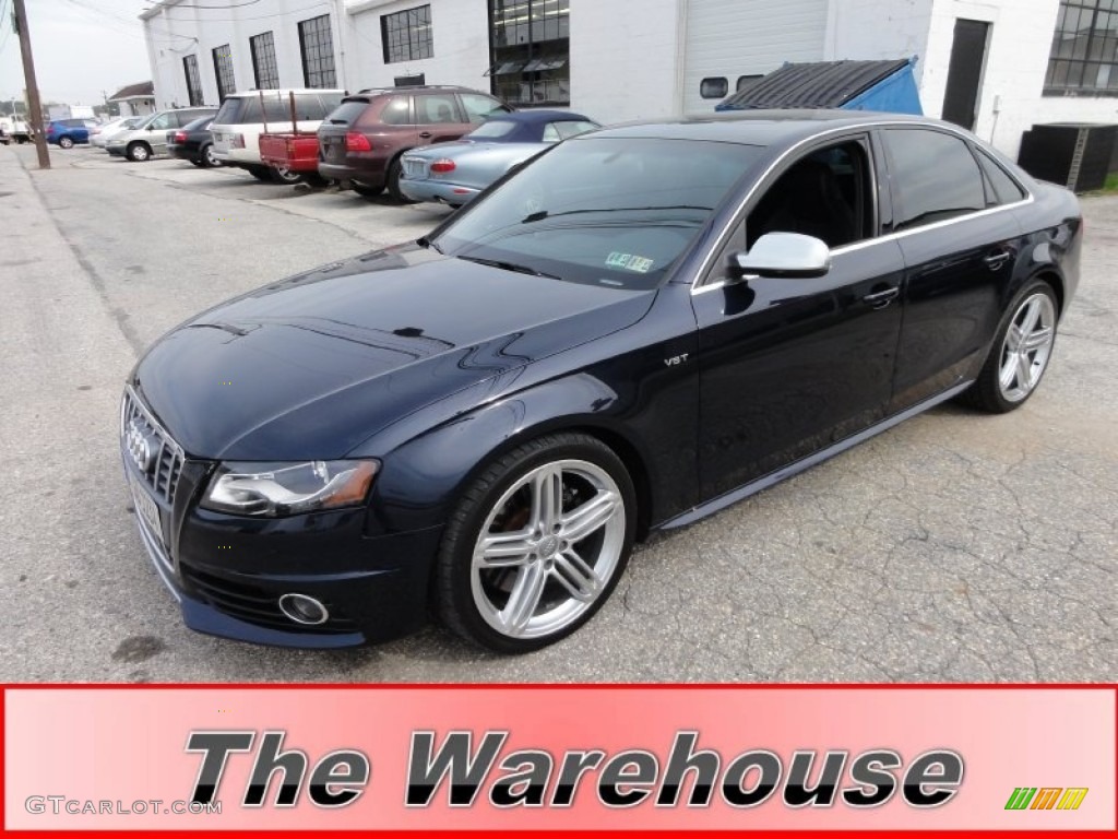 2010 S4 3.0 quattro Sedan - Deep Sea Blue Pearl Effect / Black photo #1