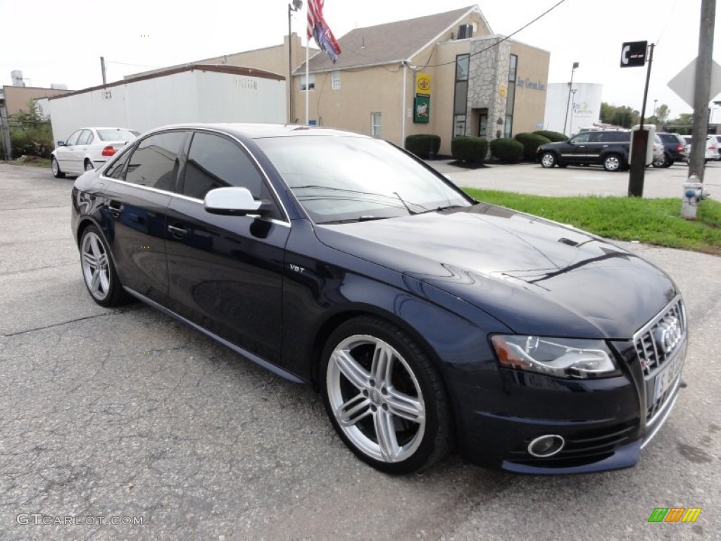2010 S4 3.0 quattro Sedan - Deep Sea Blue Pearl Effect / Black photo #4