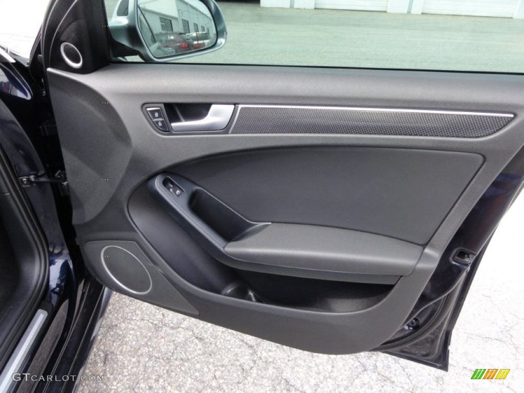 2010 Audi S4 3.0 quattro Sedan Black Door Panel Photo #55161435