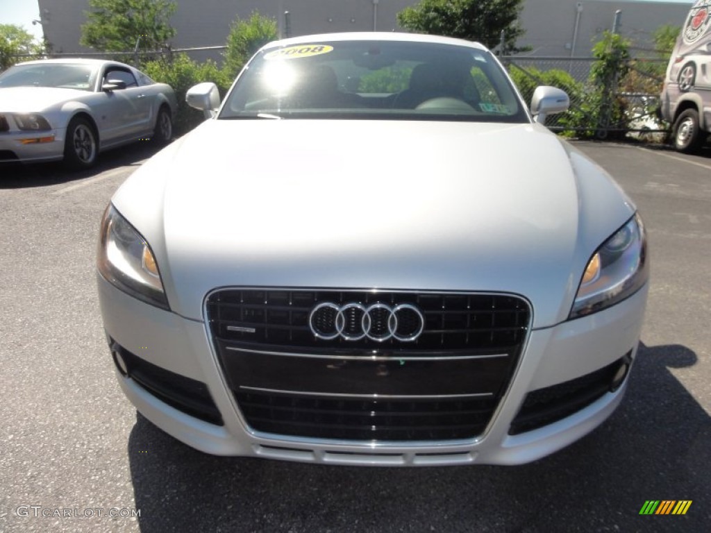 2008 TT 3.2 quattro Coupe - Ice Silver Metallic / Black photo #3